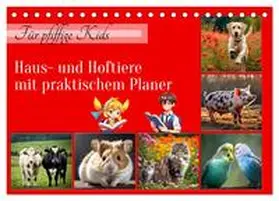 CALVENDO / Kleemann |  Für pfiffige Kids- Haus- und Hoftiere (Tischkalender 2025 DIN A5 quer), CALVENDO Monatskalender | Sonstiges |  Sack Fachmedien