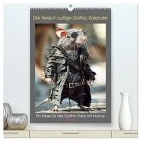 CALVENDO / Rübsamen |  Der tierisch lustige Gothic Kalender (hochwertiger Premium Wandkalender 2025 DIN A2 hoch), Kunstdruck in Hochglanz | Sonstiges |  Sack Fachmedien