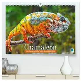 CALVENDO |  Chamäleon: Die farbenfrohe Welt der Reptilien (hochwertiger Premium Wandkalender 2025 DIN A2 quer), Kunstdruck in Hochglanz | Sonstiges |  Sack Fachmedien