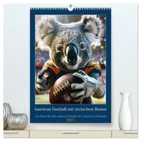 CALVENDO / Rübsamen |  American Football mit tierischem Humor (hochwertiger Premium Wandkalender 2025 DIN A2 hoch), Kunstdruck in Hochglanz | Sonstiges |  Sack Fachmedien