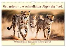 CALVENDO / Kleemann |  Geparden - die schnellsten Jäger der Welt (Wandkalender 2025 DIN A3 quer), CALVENDO Monatskalender | Sonstiges |  Sack Fachmedien