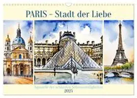 CALVENDO / Kleemann |  Paris - Stadt der Liebe (Wandkalender 2025 DIN A3 quer), CALVENDO Monatskalender | Sonstiges |  Sack Fachmedien