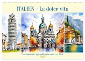CALVENDO / Kleemann |  Italien - La dolce vita (Wandkalender 2025 DIN A2 quer), CALVENDO Monatskalender | Sonstiges |  Sack Fachmedien
