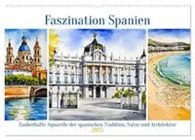 CALVENDO / Kleemann |  Faszination Spanien (Wandkalender 2025 DIN A2 quer), CALVENDO Monatskalender | Sonstiges |  Sack Fachmedien