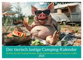 CALVENDO / Rübsamen |  Der tierisch lustige Camping-Kalender (Wandkalender 2025 DIN A4 quer), CALVENDO Monatskalender | Sonstiges |  Sack Fachmedien