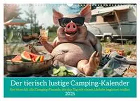 CALVENDO / Rübsamen |  Der tierisch lustige Camping-Kalender (Wandkalender 2025 DIN A3 quer), CALVENDO Monatskalender | Sonstiges |  Sack Fachmedien