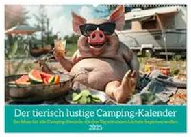 CALVENDO / Rübsamen |  Der tierisch lustige Camping-Kalender (Wandkalender 2025 DIN A2 quer), CALVENDO Monatskalender | Sonstiges |  Sack Fachmedien