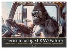 CALVENDO / Rübsamen |  Tierisch lustige LKW-Fahrer (Wandkalender 2025 DIN A3 quer), CALVENDO Monatskalender | Sonstiges |  Sack Fachmedien