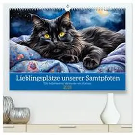 CALVENDO / Kleemann |  Lieblingsplätze unserer Samtpfoten (hochwertiger Premium Wandkalender 2025 DIN A2 quer), Kunstdruck in Hochglanz | Sonstiges |  Sack Fachmedien