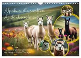 CALVENDO / Kleemann |  Alpakas, die sanften Andenbewohner (Wandkalender 2025 DIN A4 quer), CALVENDO Monatskalender | Sonstiges |  Sack Fachmedien