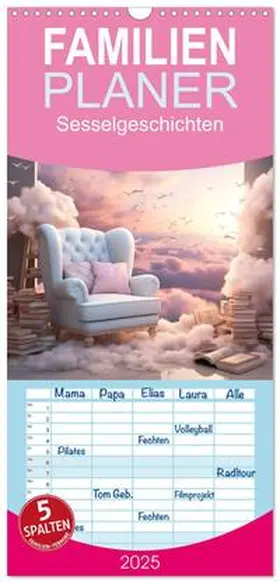 CALVENDO / Bee |  Familienplaner 2025 - Sesselgeschichten mit 5 Spalten (Wandkalender, 21 x 45 cm) CALVENDO | Sonstiges |  Sack Fachmedien