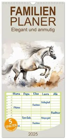 CALVENDO / Kleemann |  Familienplaner 2025 - Elegant und anmutig mit 5 Spalten (Wandkalender, 21 x 45 cm) CALVENDO | Sonstiges |  Sack Fachmedien