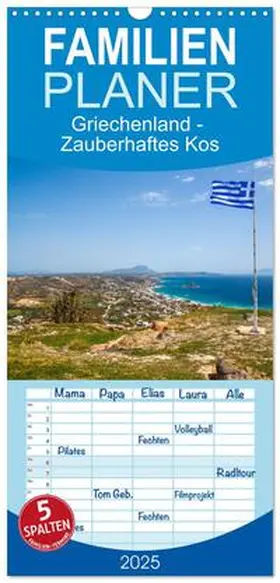 CALVENDO / pixs:sell |  Familienplaner 2025 - Griechenland - Zauberhaftes Kos mit 5 Spalten (Wandkalender, 21 x 45 cm) CALVENDO | Sonstiges |  Sack Fachmedien
