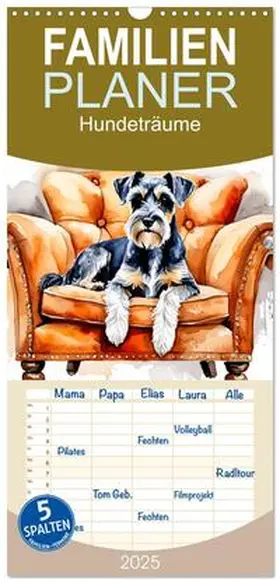 CALVENDO / Kleemann |  Familienplaner 2025 - Hundeträume mit 5 Spalten (Wandkalender, 21 x 45 cm) CALVENDO | Sonstiges |  Sack Fachmedien