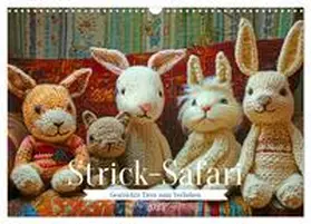 CALVENDO / Kowalski |  Strick-Safari - Gestrickte Tiere zum Verlieben (Wandkalender 2025 DIN A3 quer), CALVENDO Monatskalender | Sonstiges |  Sack Fachmedien