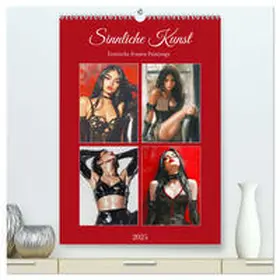 CALVENDO / Hurley |  Sinnliche Kunst. Erotische Frauen Paintings (hochwertiger Premium Wandkalender 2025 DIN A2 hoch), Kunstdruck in Hochglanz | Sonstiges |  Sack Fachmedien