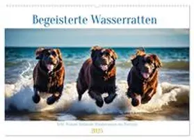 CALVENDO / Kleemann |  Begeisterte Wasserratten (Wandkalender 2025 DIN A2 quer), CALVENDO Monatskalender | Sonstiges |  Sack Fachmedien