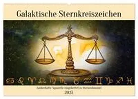 CALVENDO / Kleemann |  Galaktische Sternkreiszeichen (Wandkalender 2025 DIN A2 quer), CALVENDO Monatskalender | Sonstiges |  Sack Fachmedien