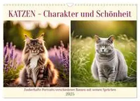 CALVENDO / Kleemann |  Katzen - Charakter und Schönheit (Wandkalender 2025 DIN A3 quer), CALVENDO Monatskalender | Sonstiges |  Sack Fachmedien