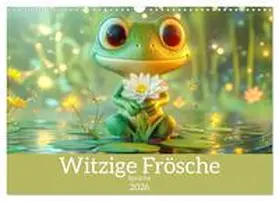 Brunner-Klaus / CALVENDO |  Witzige Frösche - Sprüche (Wandkalender 2026 DIN A3 quer), CALVENDO Monatskalender | Sonstiges |  Sack Fachmedien