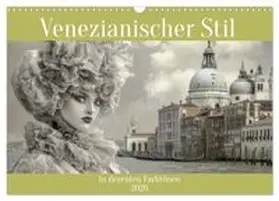CALVENDO / Brunner-Klaus |  Venezianischer Stil - In dezenten Farbtönen (Wandkalender 2026 DIN A3 quer), CALVENDO Monatskalender | Sonstiges |  Sack Fachmedien