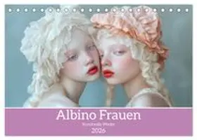 CALVENDO / Brunner-Klaus |  Albino Frauen - Kunstvolle Werke (Tischkalender 2026 DIN A5 quer), CALVENDO Monatskalender | Sonstiges |  Sack Fachmedien