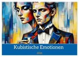 Djeric / CALVENDO |  Kubistische Emotionen (Wandkalender 2026 DIN A2 quer), CALVENDO Monatskalender | Sonstiges |  Sack Fachmedien