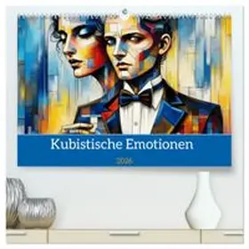 CALVENDO / Djeric |  Kubistische Emotionen (hochwertiger Premium Wandkalender 2026 DIN A2 quer), Kunstdruck in Hochglanz | Sonstiges |  Sack Fachmedien