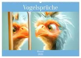CALVENDO / Brunner-Klaus |  Vogelsprüche - Humor (Wandkalender 2026 DIN A2 quer), CALVENDO Monatskalender | Sonstiges |  Sack Fachmedien