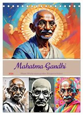 CALVENDO / Lehmann |  Mahatma Gandhi (Tischkalender 2026 DIN A5 hoch), CALVENDO Monatskalender | Sonstiges |  Sack Fachmedien