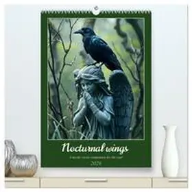 Schimak / CALVENDO |  Nocturnal wings - A mystic raven companion for the year (High Quality Premium Wall Calendar 2026 DIN A2 portrait),CALVENDO 12 Month Wall Calendar | Sonstiges |  Sack Fachmedien