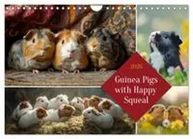 Waurick / CALVENDO |  Guinea Pigs with Happy Squeal (Wall Calendar 2026 DIN A4 landscape), CALVENDO 12 Month Wall Calendar | Sonstiges |  Sack Fachmedien