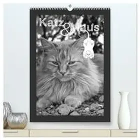 Schäfer / CALVENDO |  Katz & Maus (hochwertiger Premium Wandkalender 2026 DIN A2 hoch), Kunstdruck in Hochglanz | Sonstiges |  Sack Fachmedien