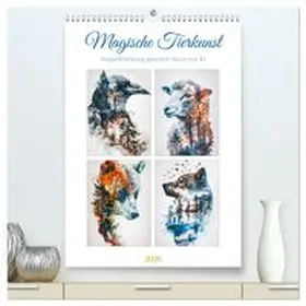 Gierok-Latniak / CALVENDO |  Magische Tierkunst (hochwertiger Premium Wandkalender 2026 DIN A2 hoch), Kunstdruck in Hochglanz | Sonstiges |  Sack Fachmedien