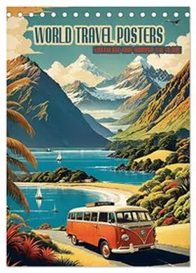 CALVENDO / Utz |  World Travel Posters - Nostalgic Trip Around the Globe (Desk Calendar 2026 DIN A5 portrait), CALVENDO 12 Month DeskCalendar | Sonstiges |  Sack Fachmedien