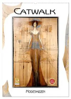 Krätschmer / CALVENDO |  Catwalk - Modeskizzen (Wandkalender 2026 DIN A2 hoch), CALVENDO Monatskalender | Sonstiges |  Sack Fachmedien