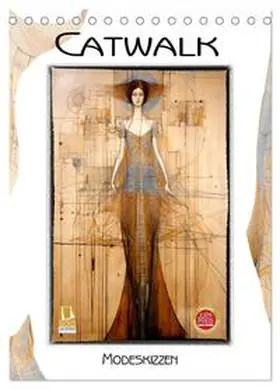 Krätschmer / CALVENDO |  Catwalk - Modeskizzen (Tischkalender 2026 DIN A5 hoch), CALVENDO Monatskalender | Sonstiges |  Sack Fachmedien