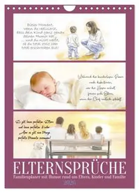 CALVENDO / Löwer |  Elternsprüche Familienplaner (Wandkalender 2026 DIN A4 hoch), CALVENDO Monatskalender | Sonstiges |  Sack Fachmedien