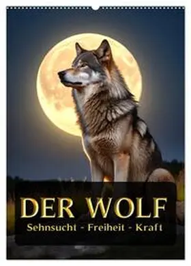 Alberts / CALVENDO |  Der Wolf - Sehnsucht Freiheit Kraft (Wandkalender 2026 DIN A2 hoch), CALVENDO Monatskalender | Sonstiges |  Sack Fachmedien