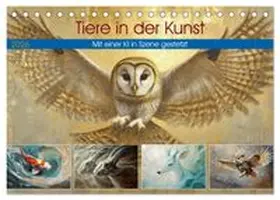 CALVENDO / Gierok-Latniak |  Tiere in der Kunst (Tischkalender 2026 DIN A5 quer), CALVENDO Monatskalender | Sonstiges |  Sack Fachmedien