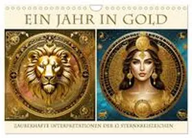 Kleemann / CALVENDO |  Ein Jahr in Gold (Wandkalender 2026 DIN A4 quer), CALVENDO Monatskalender | Sonstiges |  Sack Fachmedien