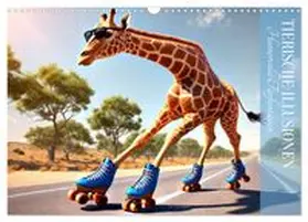 CALVENDO / Warstat |  Tierische Illusionen - Humorvolle Tierfantasien (Wandkalender 2026 DIN A3 quer), CALVENDO Monatskalender | Sonstiges |  Sack Fachmedien