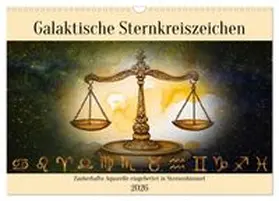 CALVENDO / Kleemann |  Galaktische Sternkreiszeichen (Wandkalender 2026 DIN A3 quer), CALVENDO Monatskalender | Sonstiges |  Sack Fachmedien