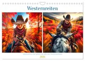 CALVENDO |  Westernreiten - Jahreszeiten im Sattel (Wandkalender 2026 DIN A4 quer), CALVENDO Monatskalender | Sonstiges |  Sack Fachmedien