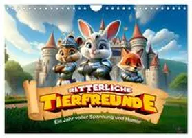 artefacti / CALVENDO |  Ritterliche Tierfreunde: Ein Jahr voller Spannung und Humor (Wandkalender 2026 DIN A4 quer), CALVENDO Monatskalender | Sonstiges |  Sack Fachmedien