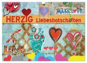 CALVENDO / Gerner | Herzig Liebesbotschaften (Wandkalender 2026 DIN A3 quer), CALVENDO Monatskalender | Sonstiges | 978-3-457-35044-7 | www.sack.de