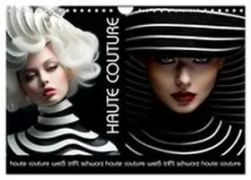 CALVENDO / Krätschmer |  Haute Couture - Weiß trifft Schwarz (Wandkalender 2026 DIN A4 quer), CALVENDO Monatskalender | Sonstiges |  Sack Fachmedien