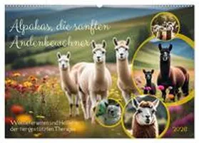 Kleemann / CALVENDO |  Alpakas, die sanften Andenbewohner (Wandkalender 2026 DIN A2 quer), CALVENDO Monatskalender | Sonstiges |  Sack Fachmedien
