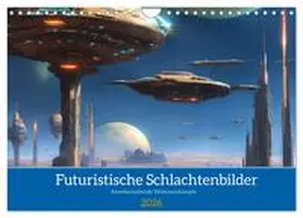 Franky58 / CALVENDO / franky58 |  Futuristische Weltraumschlachten (Wandkalender 2026 DIN A4 quer), CALVENDO Monatskalender | Sonstiges |  Sack Fachmedien