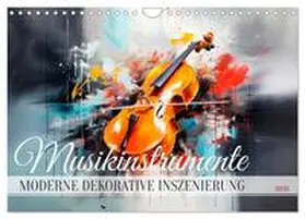 Viola / CALVENDO |  MUSIKINSTRUMENTE Moderne dekorative Inszenierung (Wandkalender 2026 DIN A4 quer), CALVENDO Monatskalender | Sonstiges |  Sack Fachmedien